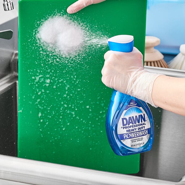 Dawn Professional 10030772123017 1 Pint / 16 oz. Heavy-Duty Powerwash Commercial Dish Spray - 6/Case