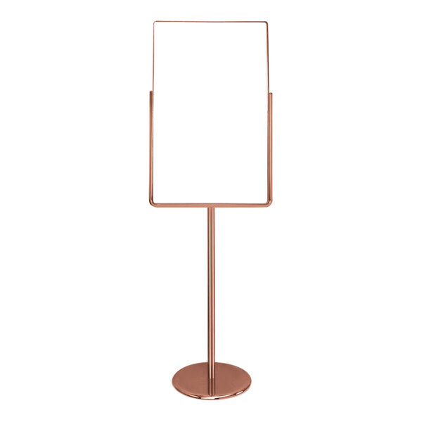 United Visual Products 24" x 36" Bronze Single-Sided Pedestal Sign Holder