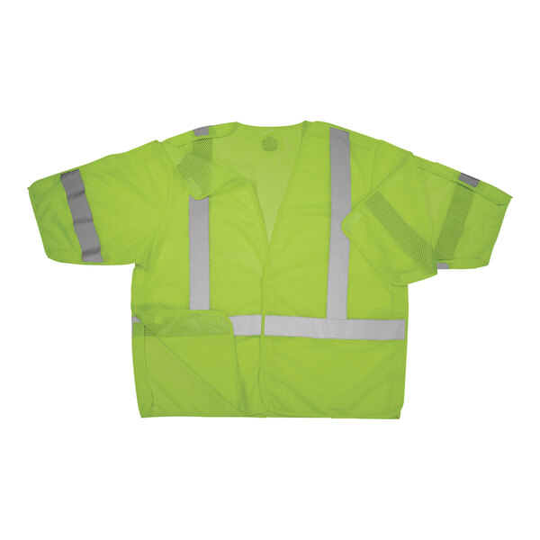 Ergodyne GloWear 8315BA Type R Class 3 Hi-Vis Lime 5-Point Breakaway Mesh Vest with Sleeves