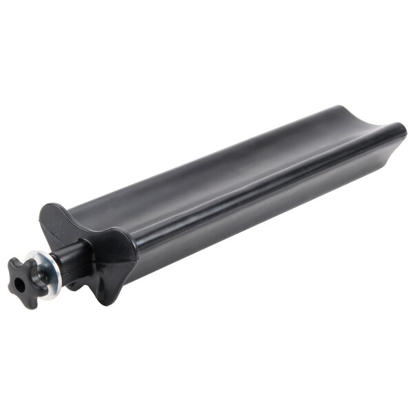 A set of black plastic cylinders with metal ends.