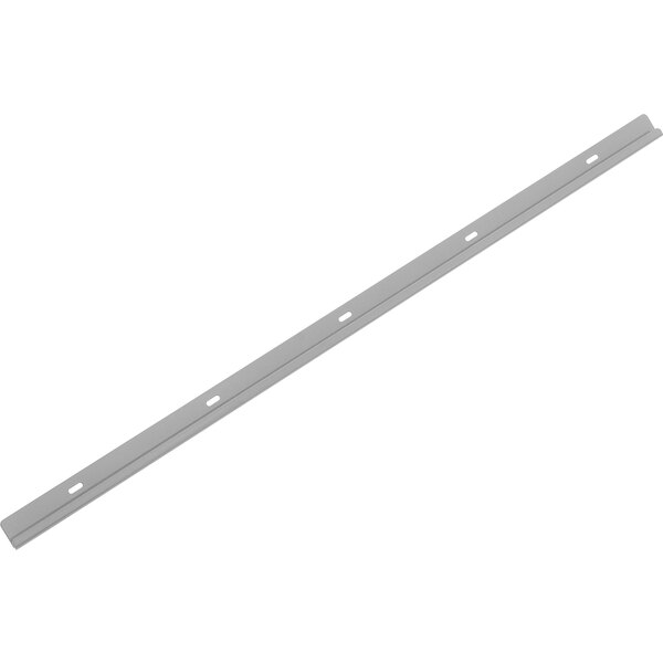A long metal Metro Smartwall G3 Brite wall track with two holes on it.