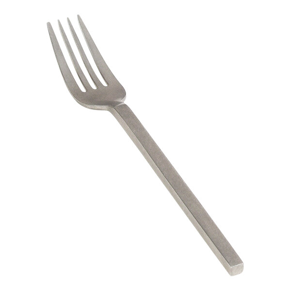 Front of the House Brandon 7" 18/10 Stainless Steel Extra Heavy Weight Antique Salad / Dessert Fork - 12/Case