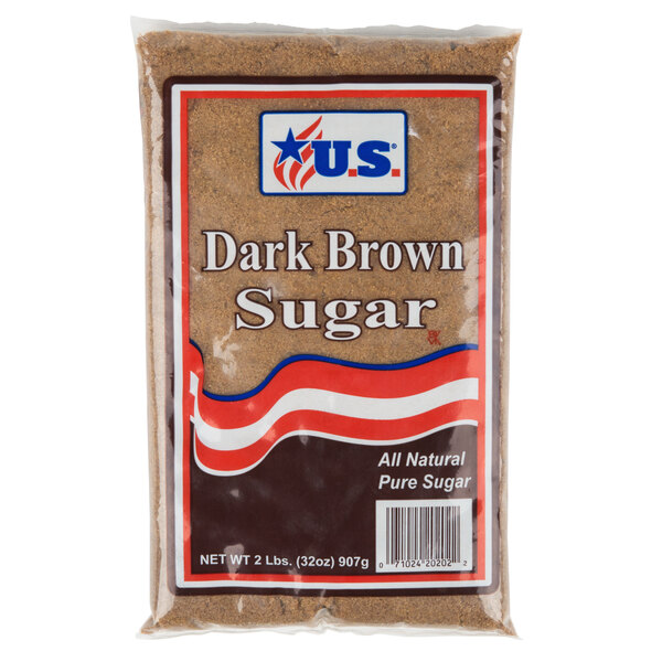 2 lb. Dark Brown Sugar 12/Case