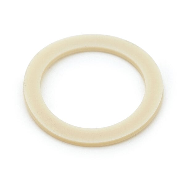 A close-up of a white circle, the T&S 002601-45 top gasket.