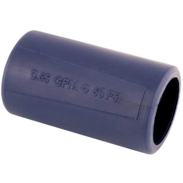 A blue plastic tube with the text "T&S" on it.