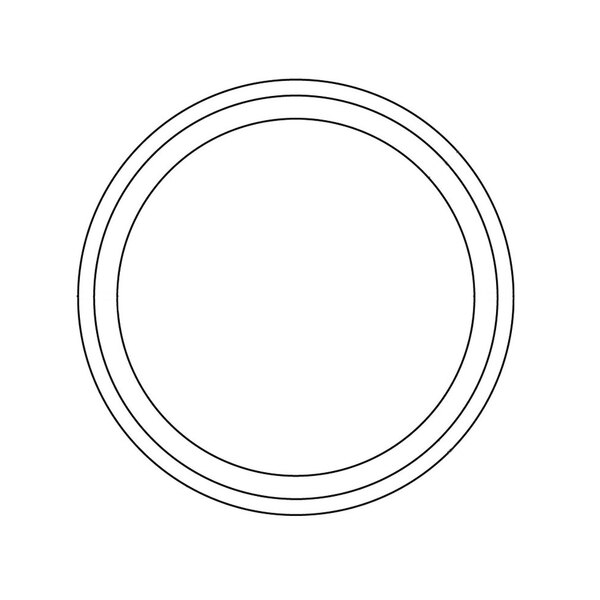 A black circle on a white background.