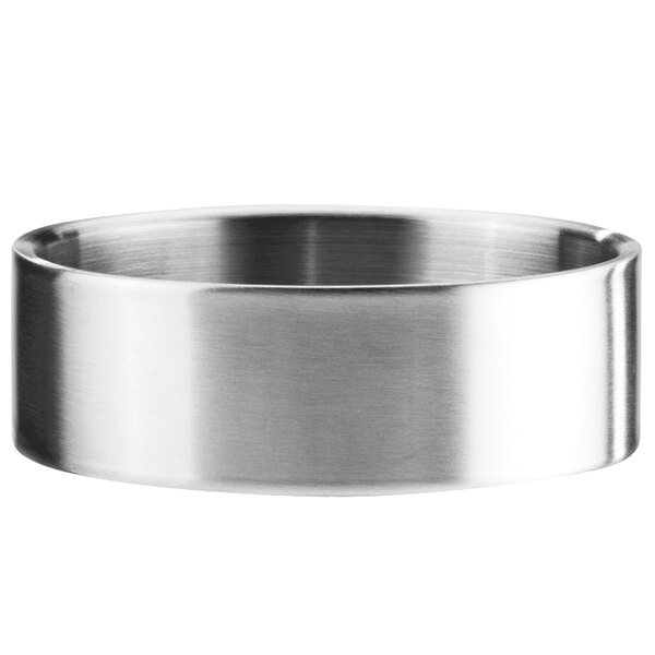A stainless steel base for a large Cal-Mil mixology jar.