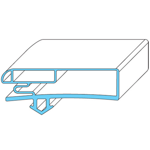 A blue and black rectangular object with a blue line drawing.
