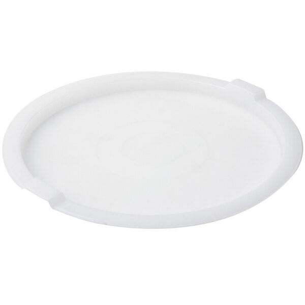 A white plastic lid for a Bon Chef Cold Wave bowl.