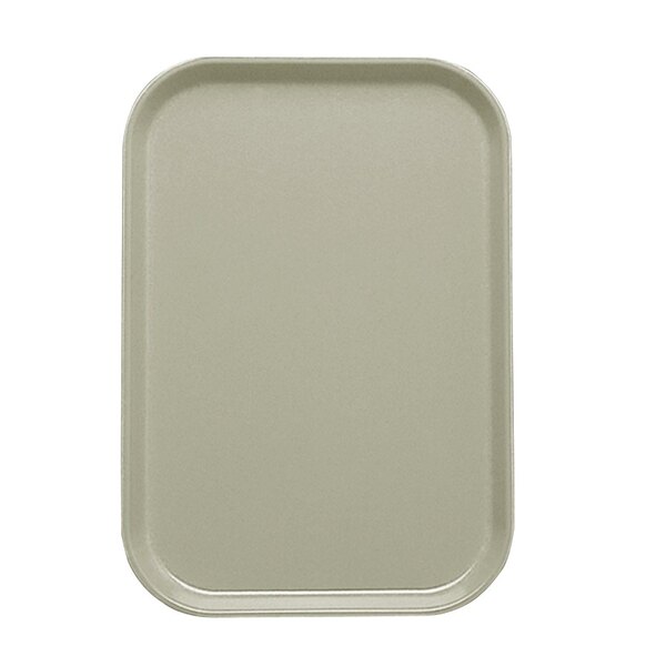 A rectangular white Cambro tray insert.