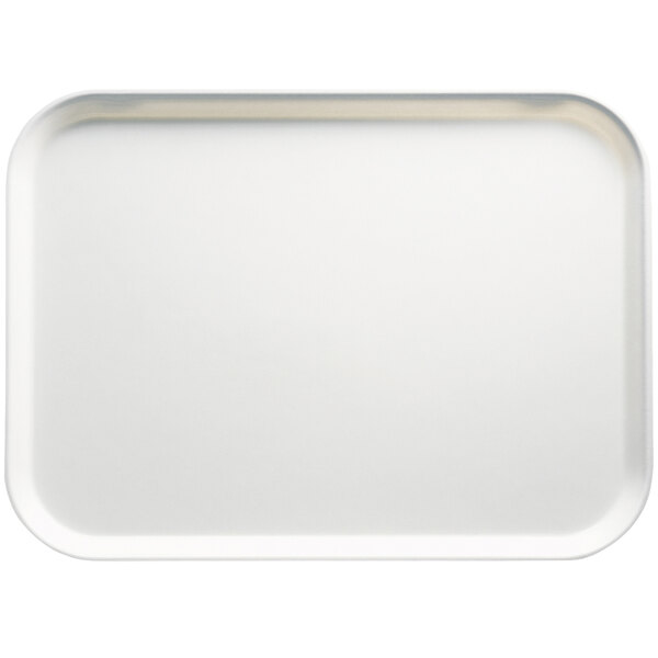 A white rectangular Cambro tray with a white border.