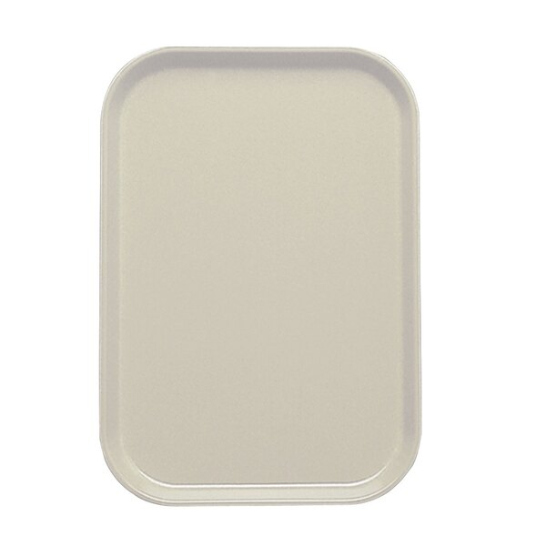 A white rectangular Cambro tray insert.