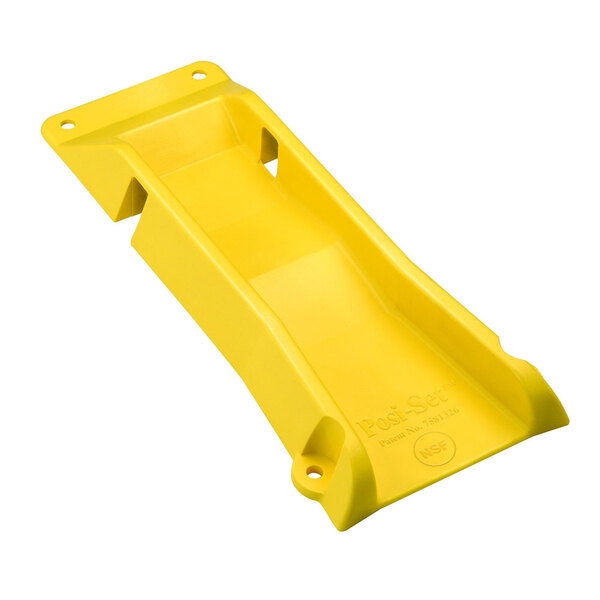 A yellow plastic T&S POSI-SET gas appliance locating device.