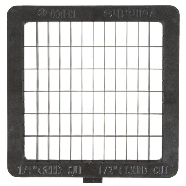 A black rectangular grid with smaller squares inside.