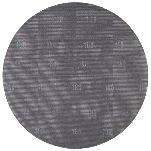 A Scrubble by ACS 20" sand screen disc with the number 180 on it.