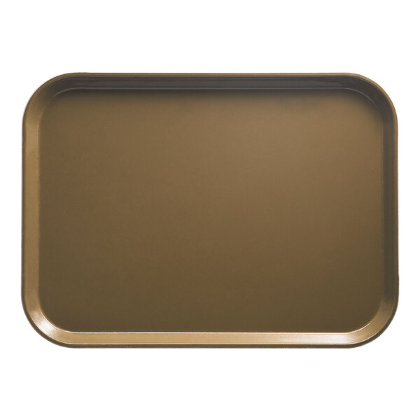 A brown rectangular Cambro tray.