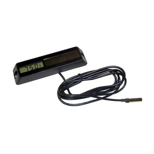A black rectangular All Points digital thermometer with a wire.