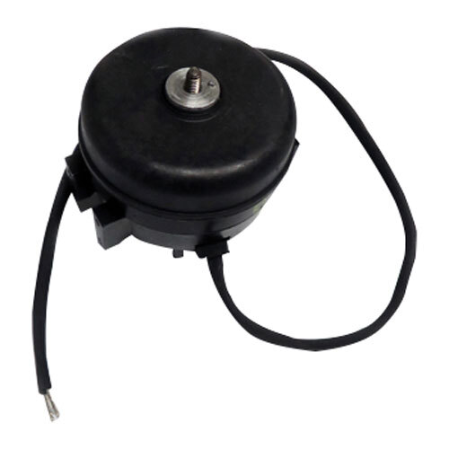 A black round True Evaporator Fan Motor with a cord.