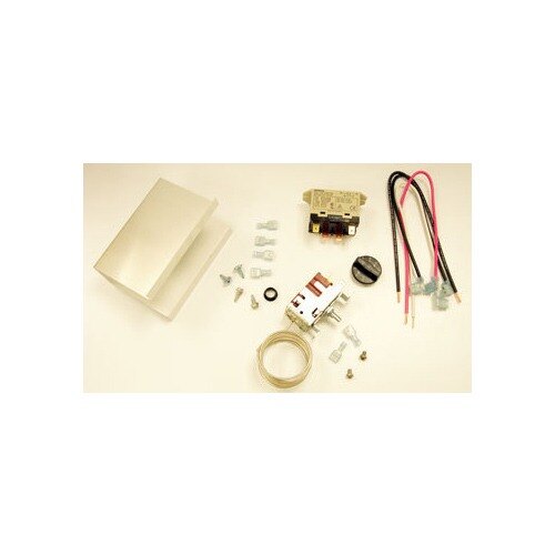 A white True Temperature Control Kit electrical box with wires.