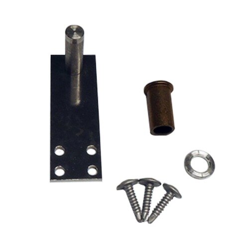 A True metal top center hinge kit with screws.