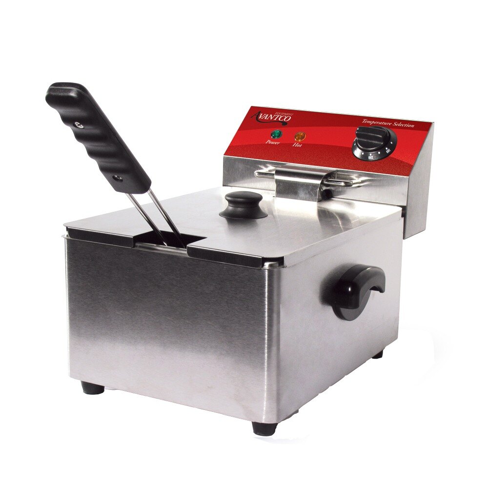 Avantco F100 10 lb. Electric Countertop Fryer 120V, 1750W
