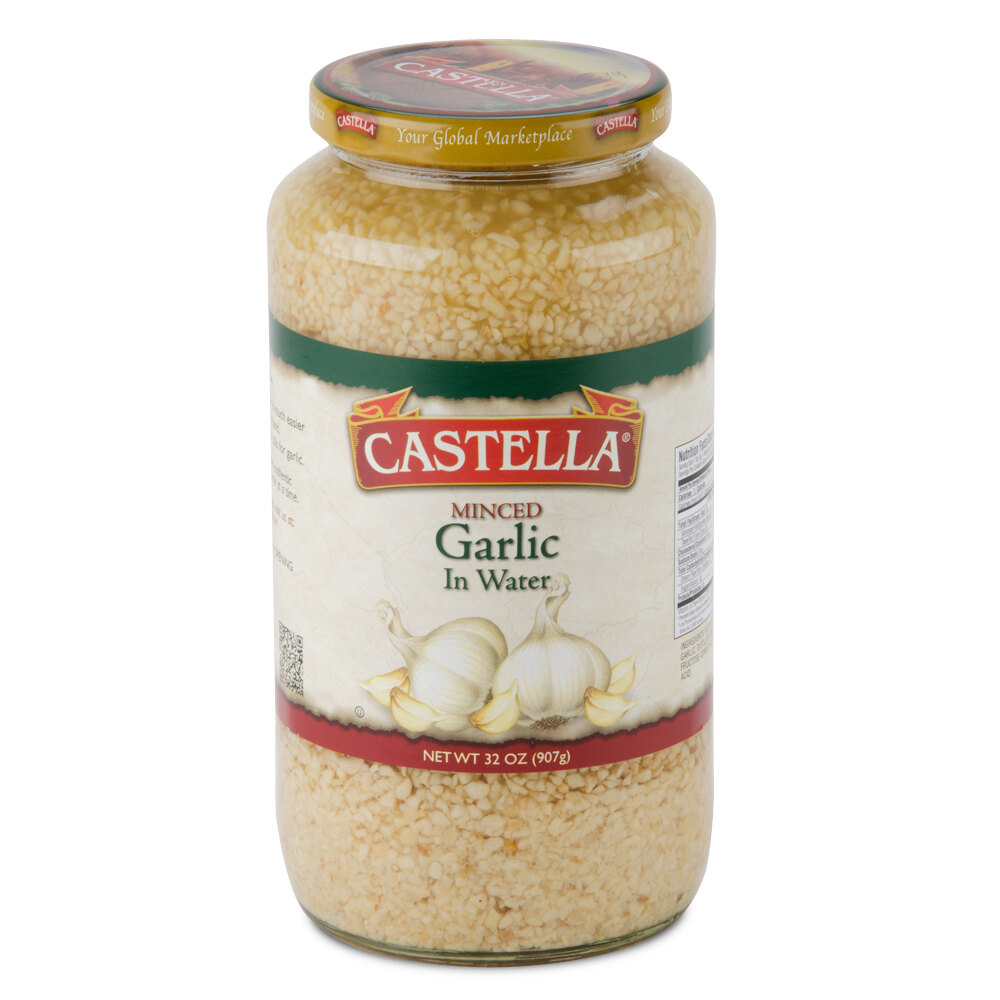 Castella 1 Qt. Minced Garlic in Water