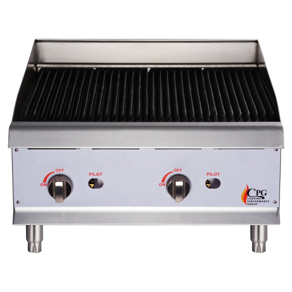 Cooking Performance Group CBR24 24" Gas Radiant Charbroiler 80,000 BTU