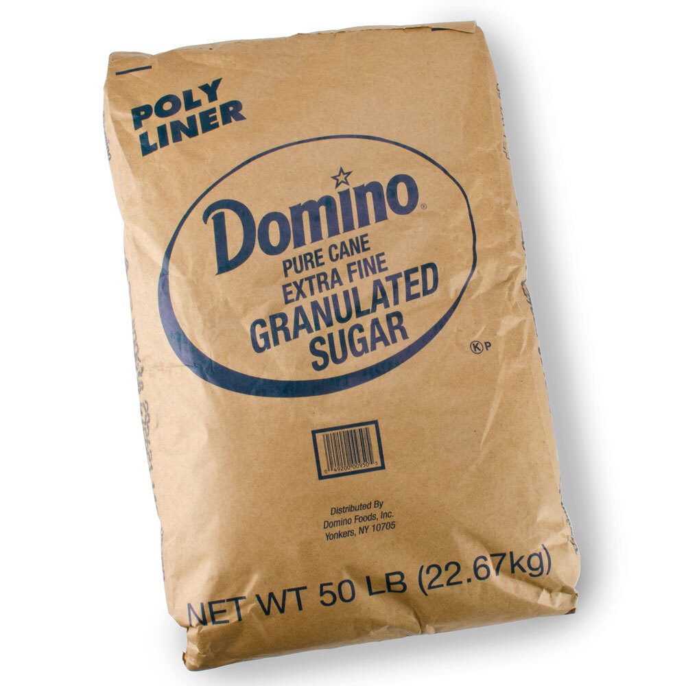 Domino Extra Fine Granulated Sugar - 50 lb.