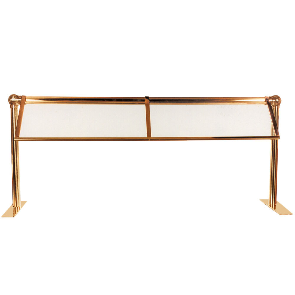 Hanson Brass DSNG2 H.B. 70" DoubleSided Sneeze Guard with Feet and