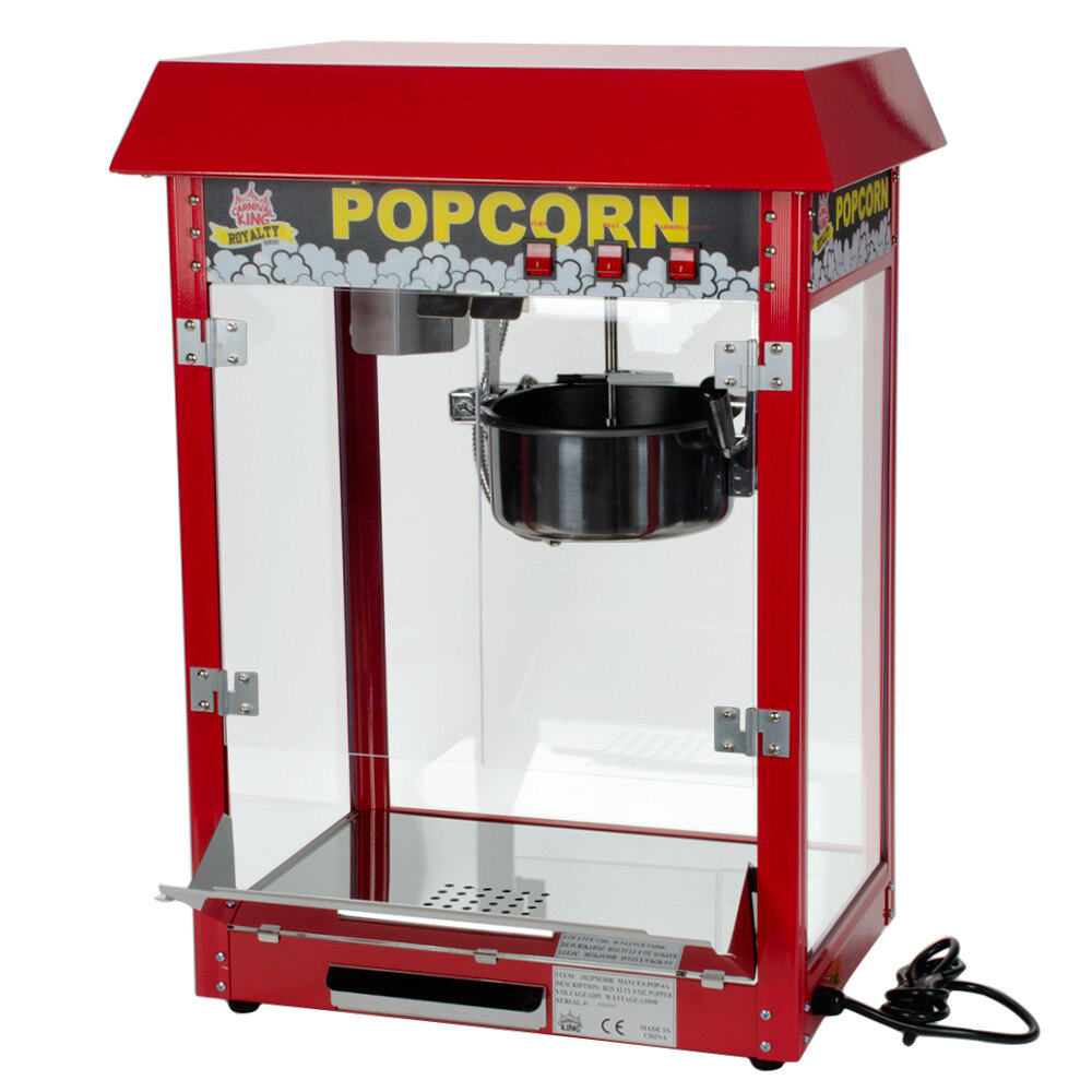 Carnival King PM30R Royalty Series 8 oz. Red Popcorn Popper 120V