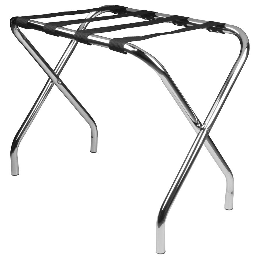 Lancaster Table & Seating Folding Chrome Luggage Rack