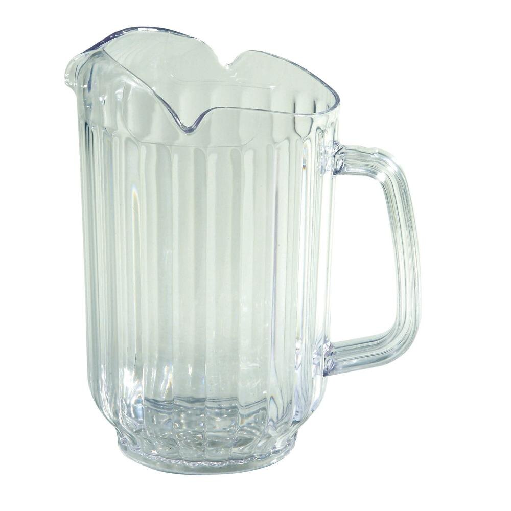 60 oz. Clear Plastic Pitcher with 3 Spouts