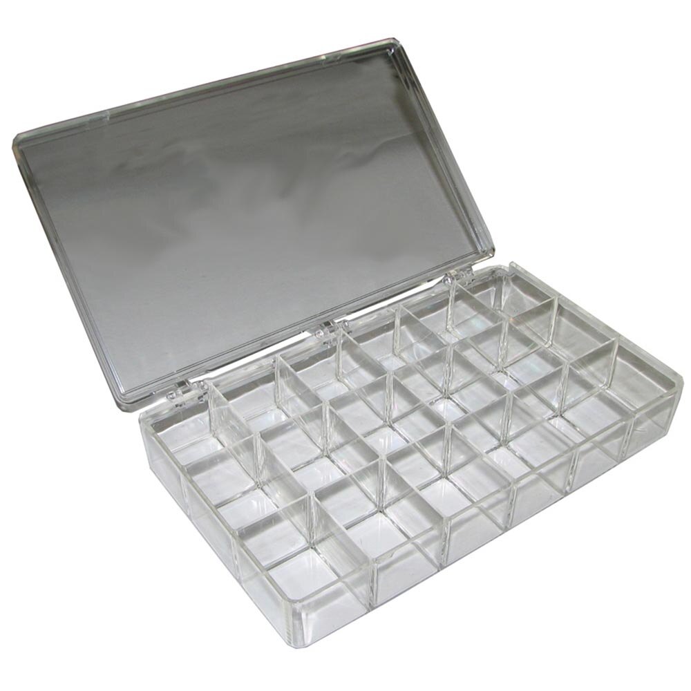 All Points 851082 18 Compartment Clear Plastic Storage Box