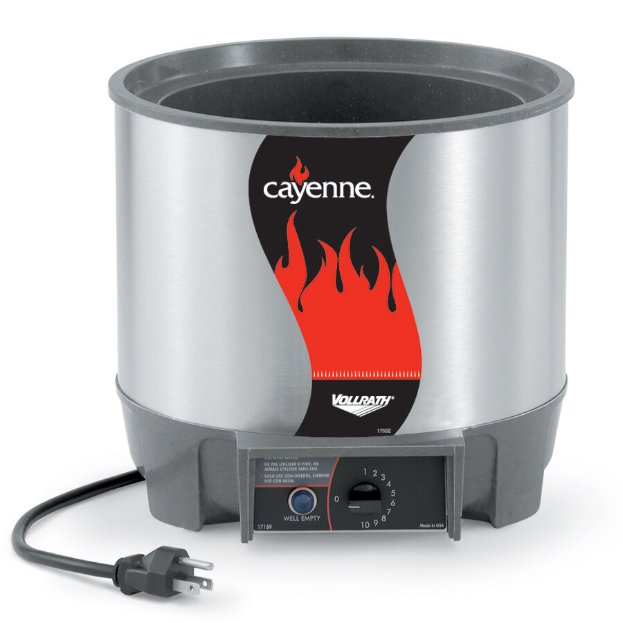 Vollrath 72017 7 Quart Round Heat n' Serve Soup Warmer