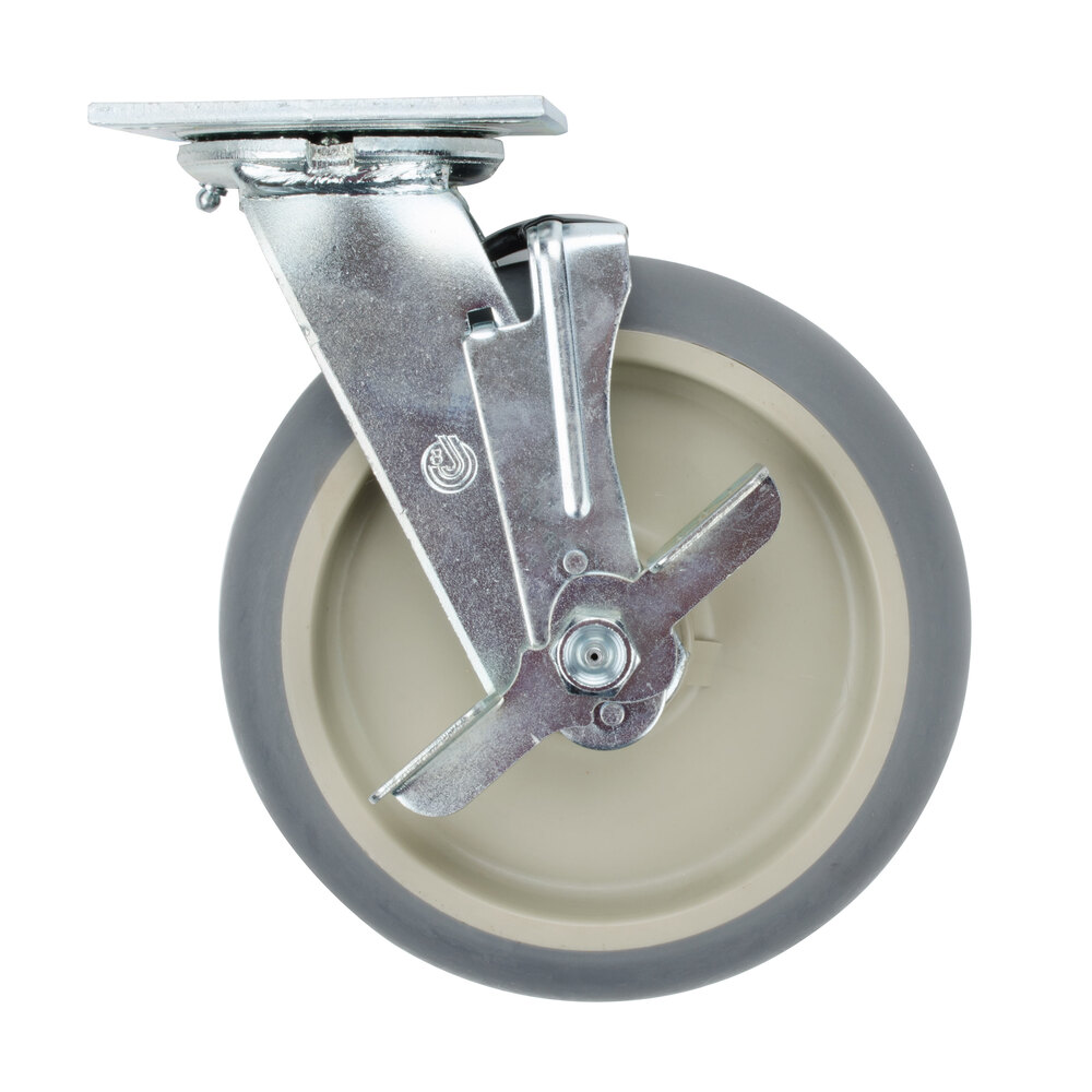 Cambro 60259 8" Replacement Swivel Caster with Brake for Camcruisers