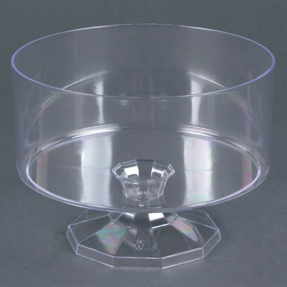 Fineline Platter Pleasers 3530 1.19 Qt. Clear Trifle Bowl 6/Case