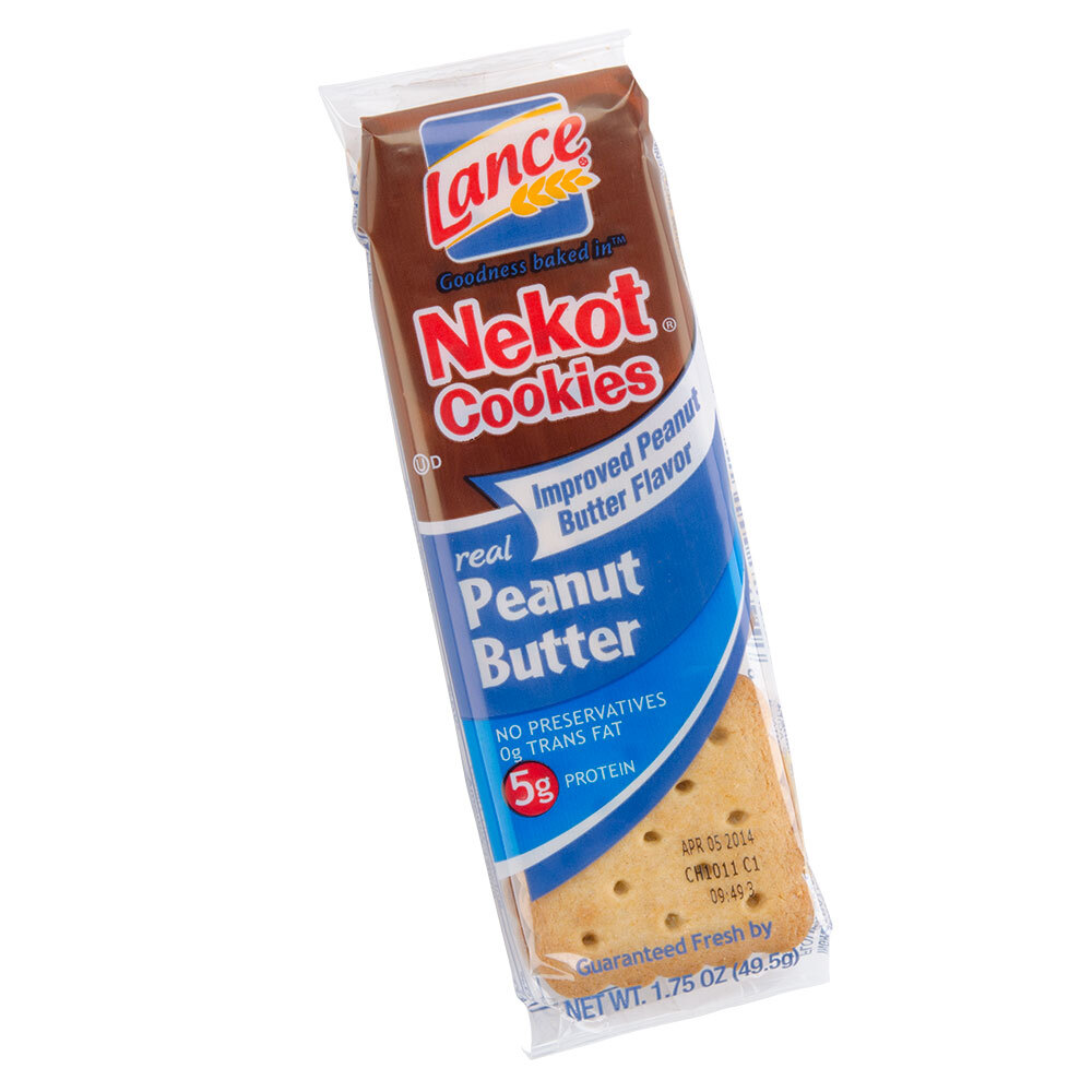 Lance 20 Count Nekot Vanilla Cookie with Peanut Butter Filling 6 / Case