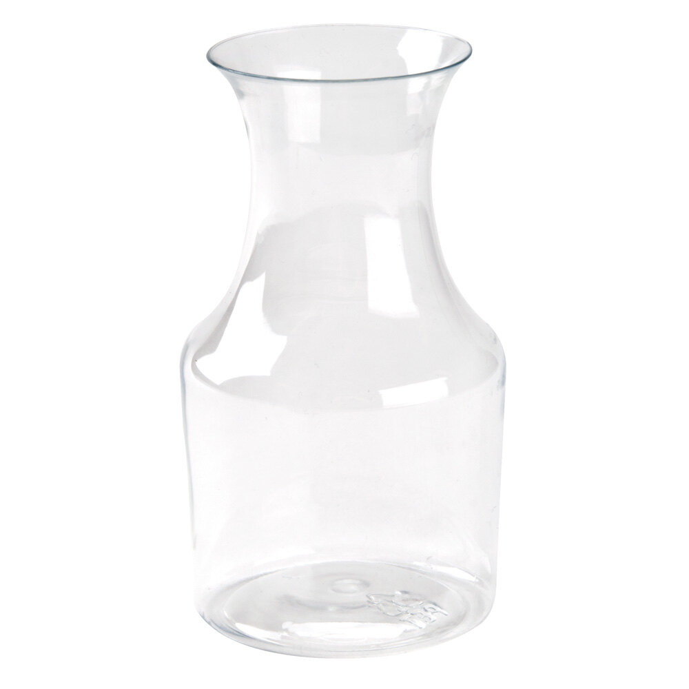 Fineline Tiny Temptations 6417 7.5 oz. Clear Mini Wine Pitcher / Carafe