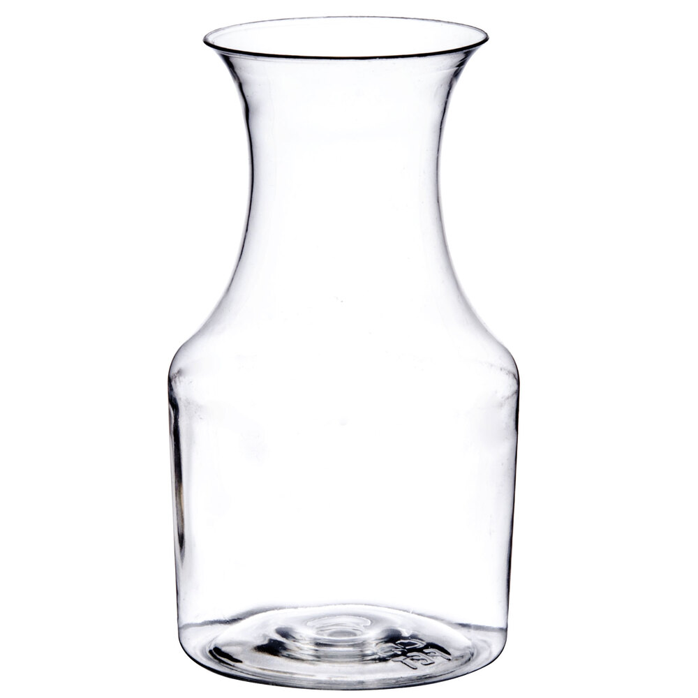 Fineline Tiny Temptations 6417 7.5 oz. Clear Mini Wine Pitcher / Carafe
