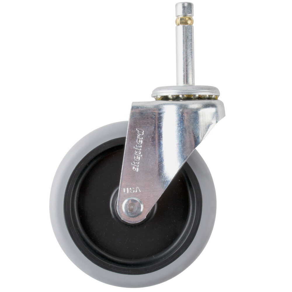 4" Replacement Swivel Stem Caster for Utility Carts