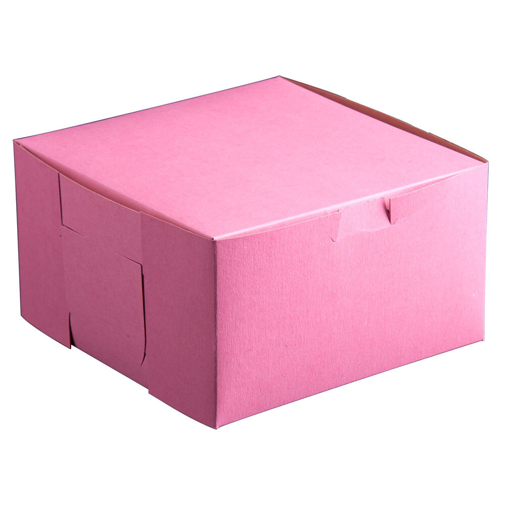 26" x 18 1/2" x 4" Pink Cake / Bakery Box 25 / Bundle