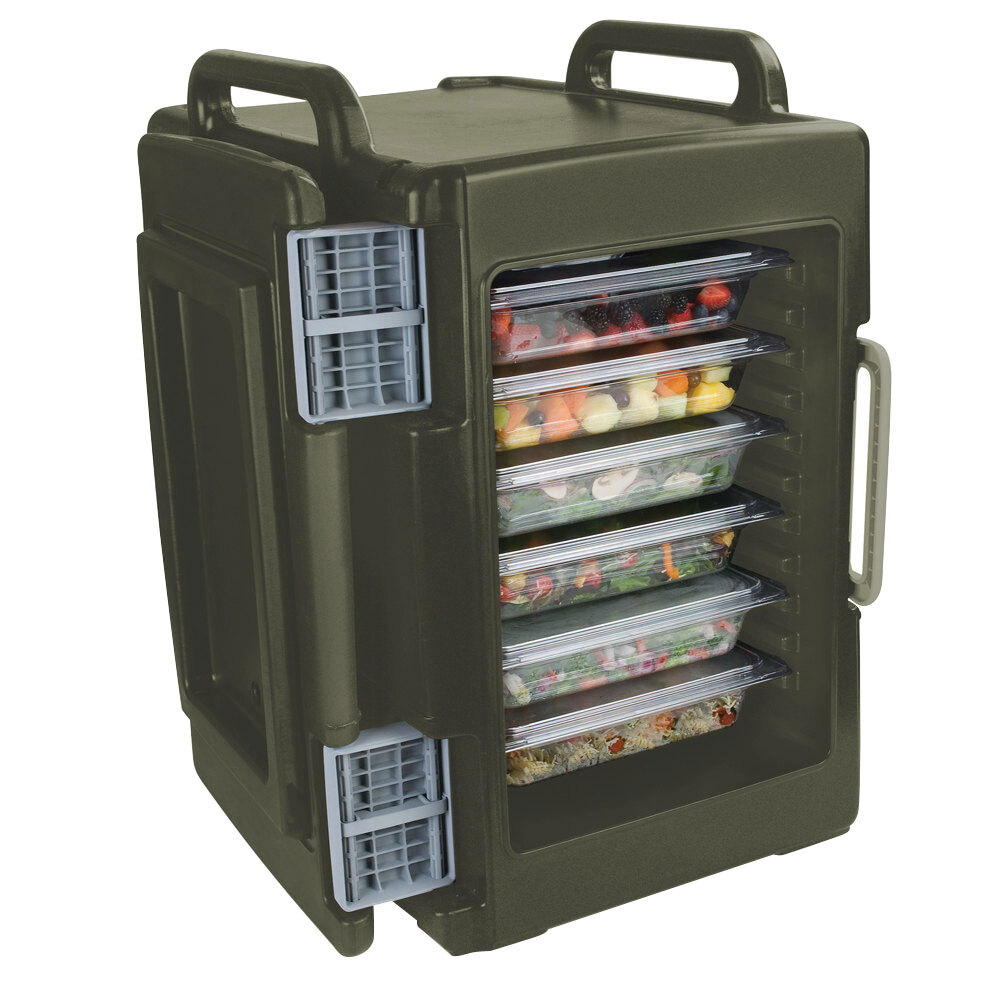 Carlisle IT40062 Olive Front Loading Insulated Food Pan Carrier