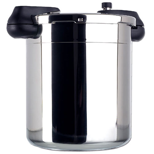 8.5 Qt. (8 Liter) Stainless Steel Pressure Cooker with Steamer Basket