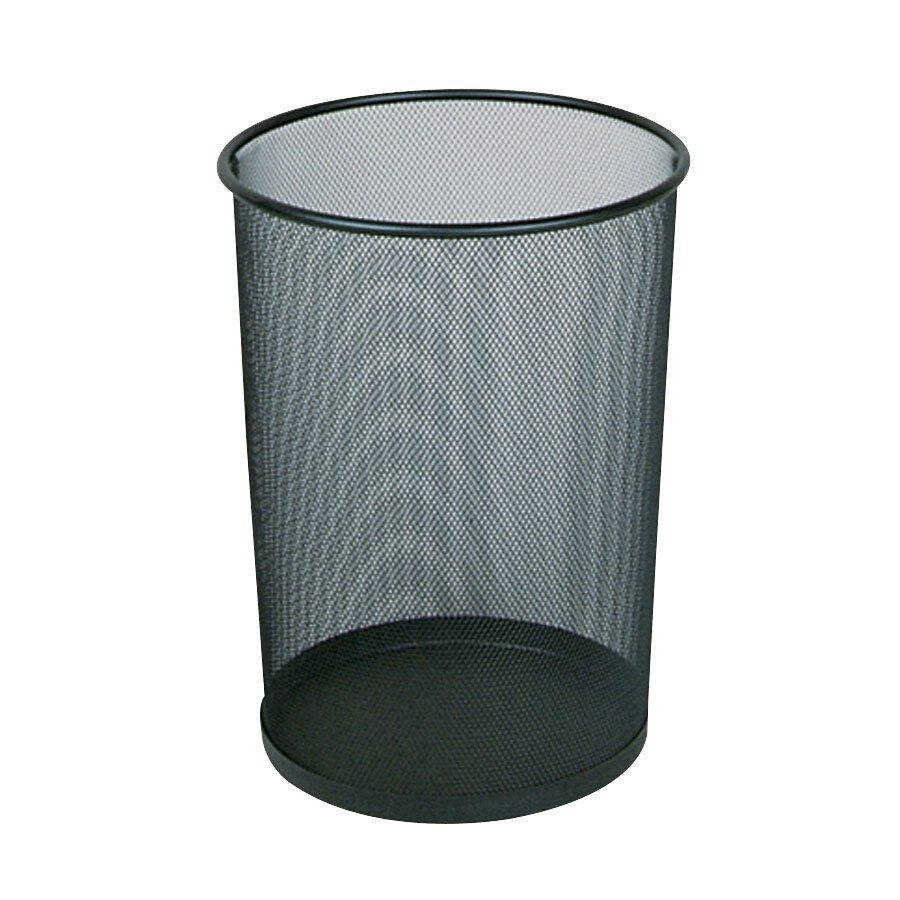 Rubbermaid FGWMB20BK Concept Collection Black Round Mesh Steel