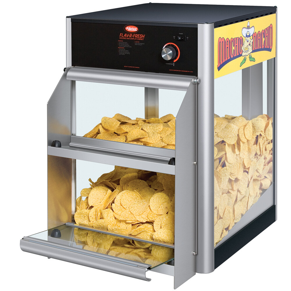 Hatco FDWD1MN Macho Nacho Two Door Chip Display Warmer 120V, 1080W