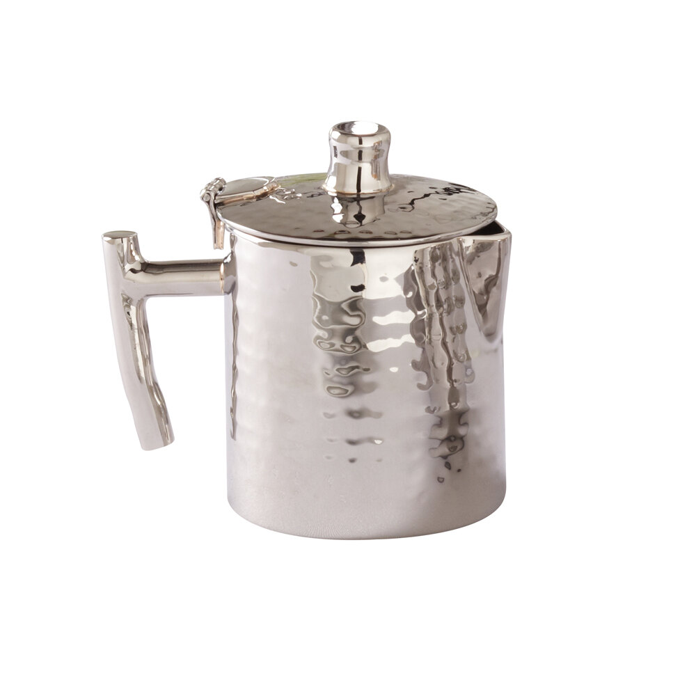 American Metalcraft DWHMC5 5 oz. Hammered Stainless Steel Creamer