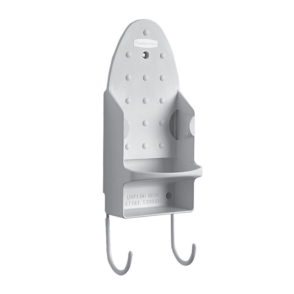 White Ironing Board Holder and Organizer