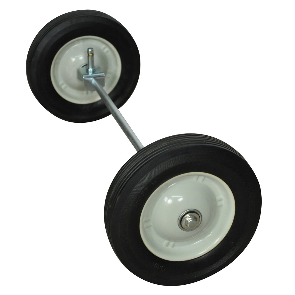 Luxor / H. Wilson AVJBW 8" Big Wheel Assembly for 18" Wide Metal Carts