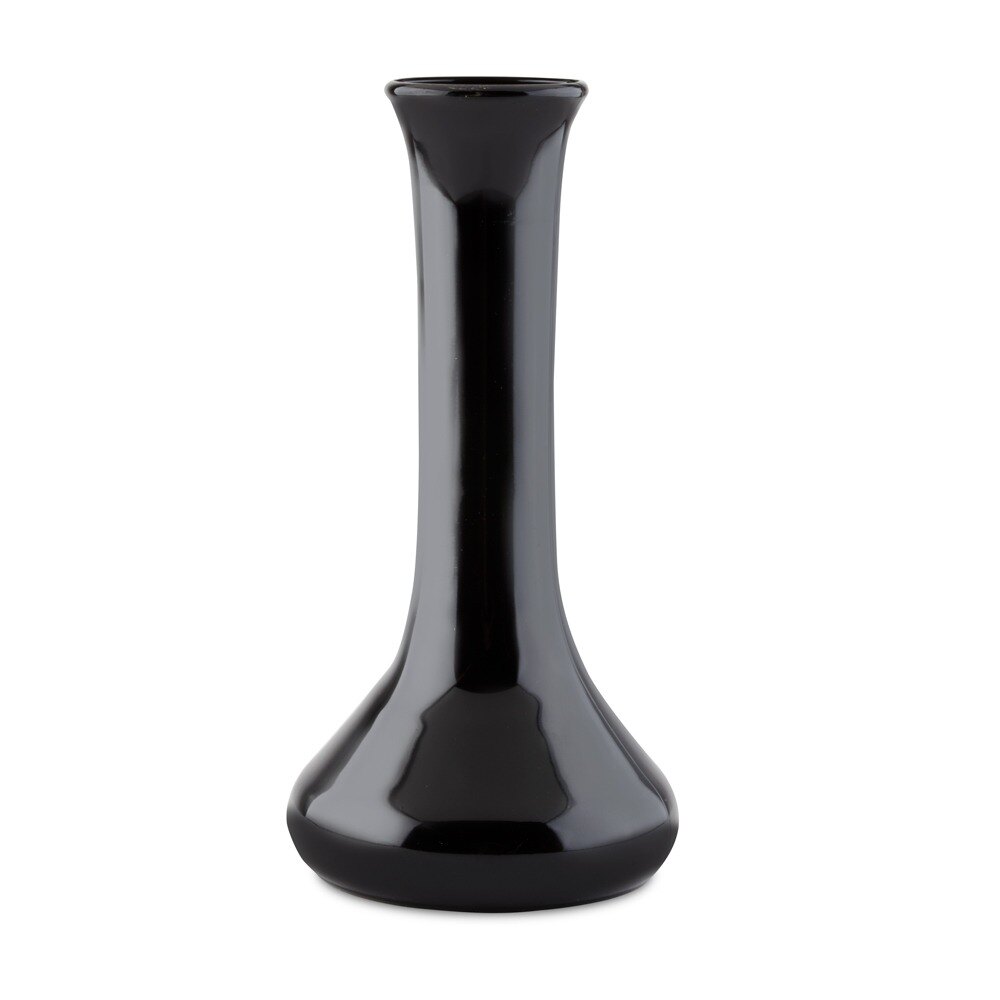 7 1/2" Black Plastic Bud Vase 6/Pack