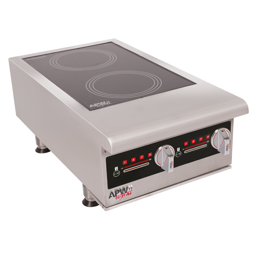 APW Wyott IHP2 Champion Dual Hob Countertop Hot Plate Induction Range